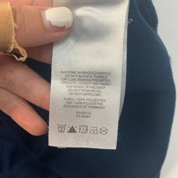 Columbia Polo Shirt Mens L Large Navy Blue Omni Shade Sun Protection Utilizer - Picture 7 of 14